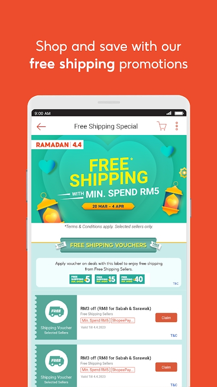 shopee马来西亚站点APP截图