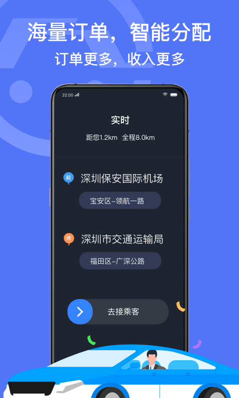 深圳出租司机端app截图