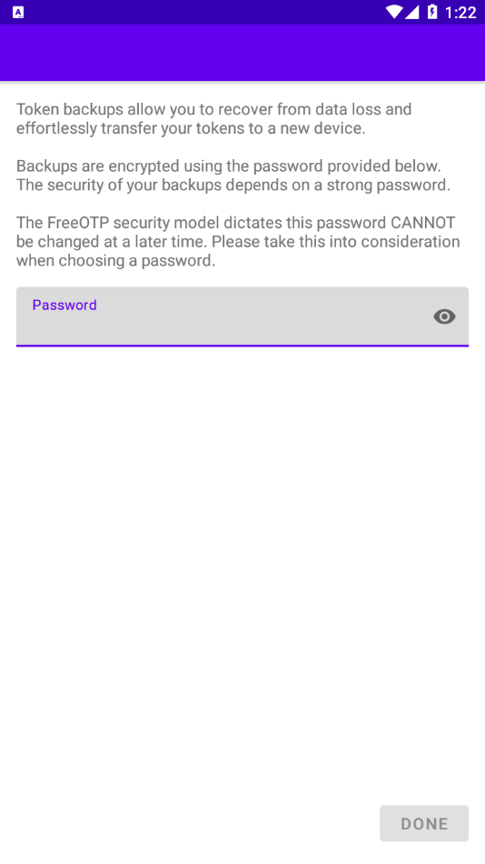 FreeOTP app截图