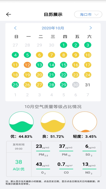 海南空气质量App下载截图