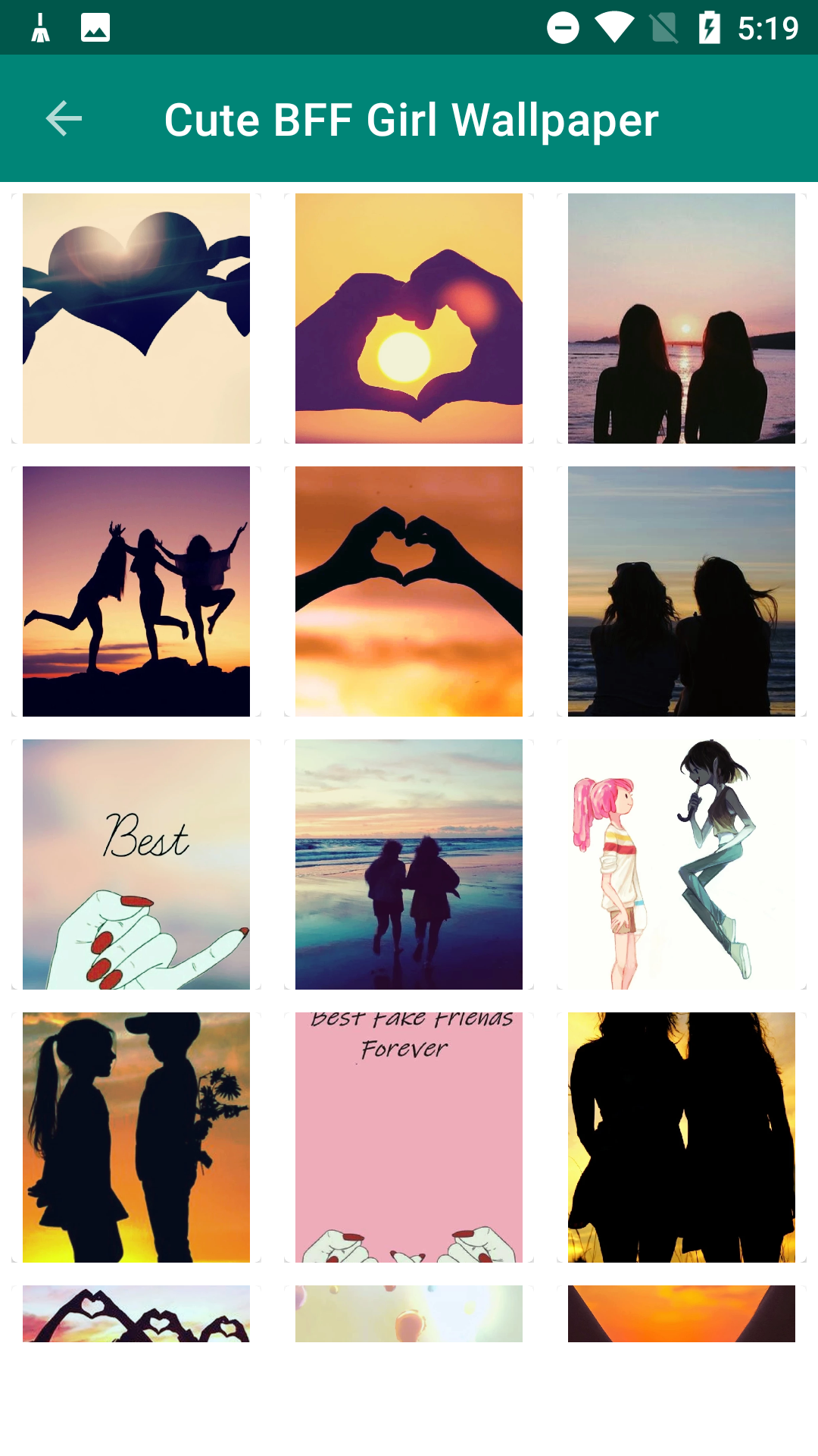 bff girl wallpaper app截图