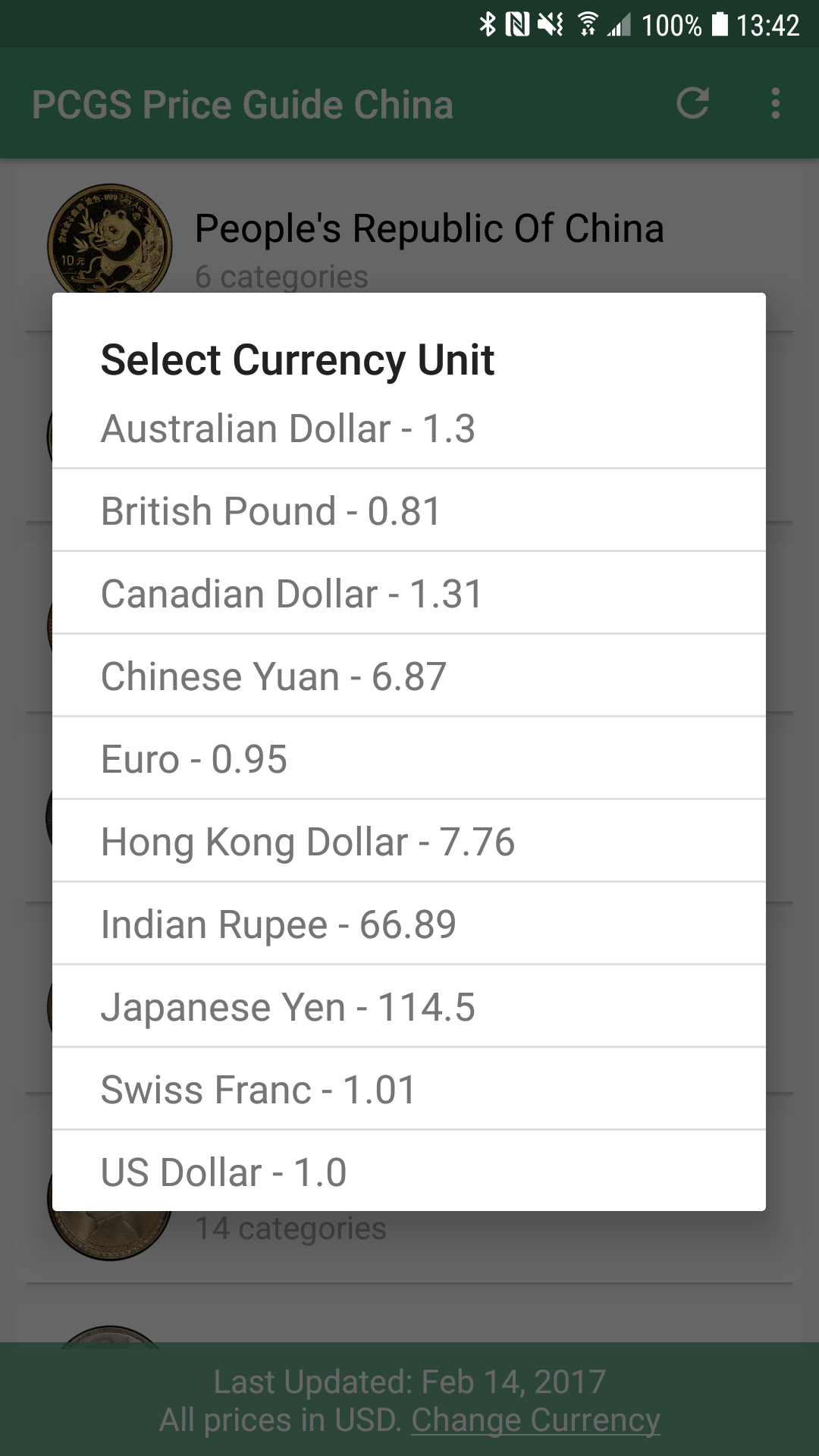 PCGS Chinese Coin Price Guide截图