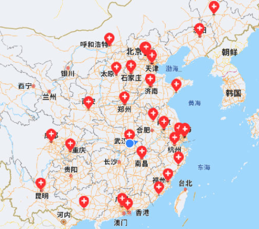 儿童罕见病就诊地图