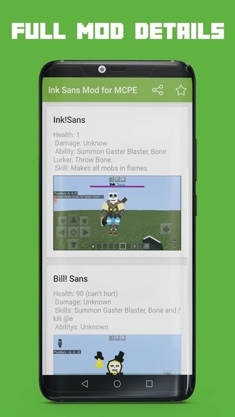 Ink Sans Mod for MCPE(我的世界ink sans模组下载)截图