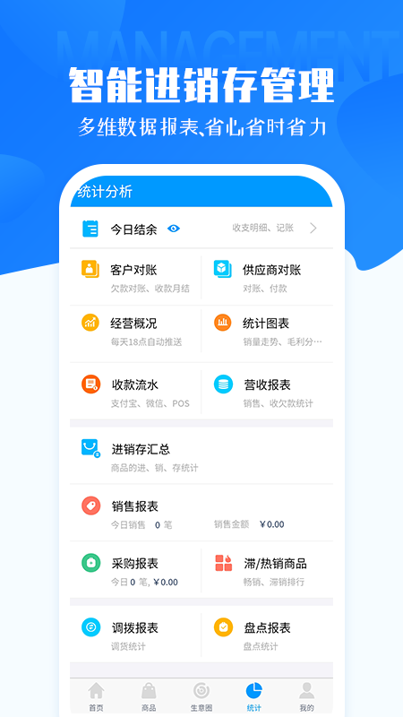 秦丝进销存库存仓库管理app