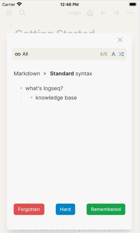 Logseq app截图