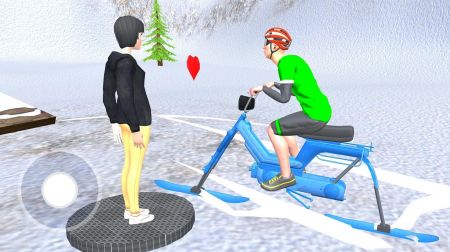 雪地自行车骑行Snow Bike Ride