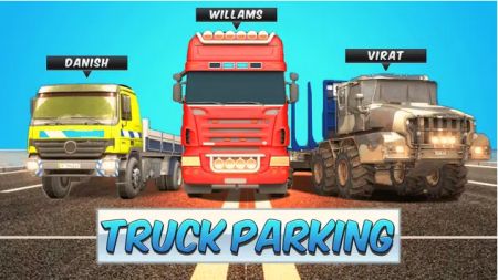 卡车停车场3D货运卡车Truck Parking 3D Cargo Truck