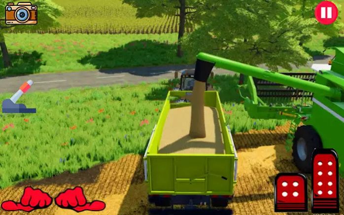 拖拉机小车耕作Tractor Trolley Farming截图