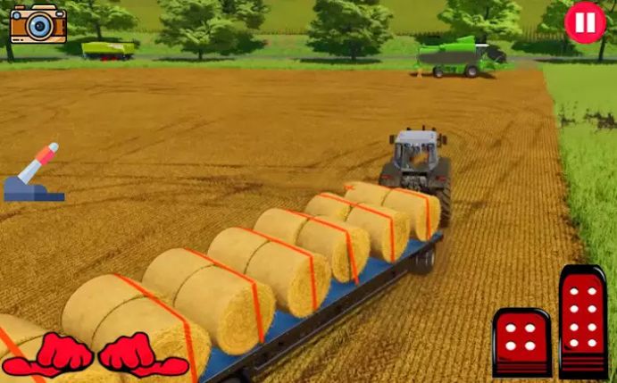 拖拉机小车耕作Tractor Trolley Farming截图