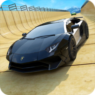 超级汽车特技赛3D游戏Mega Car Stunt Race 3D Game