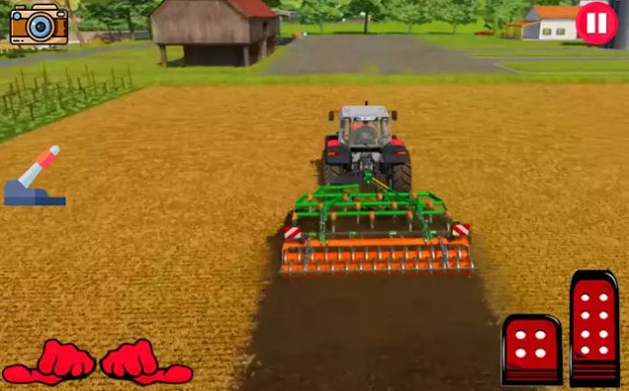 拖拉机小车耕作Tractor Trolley Farming截图