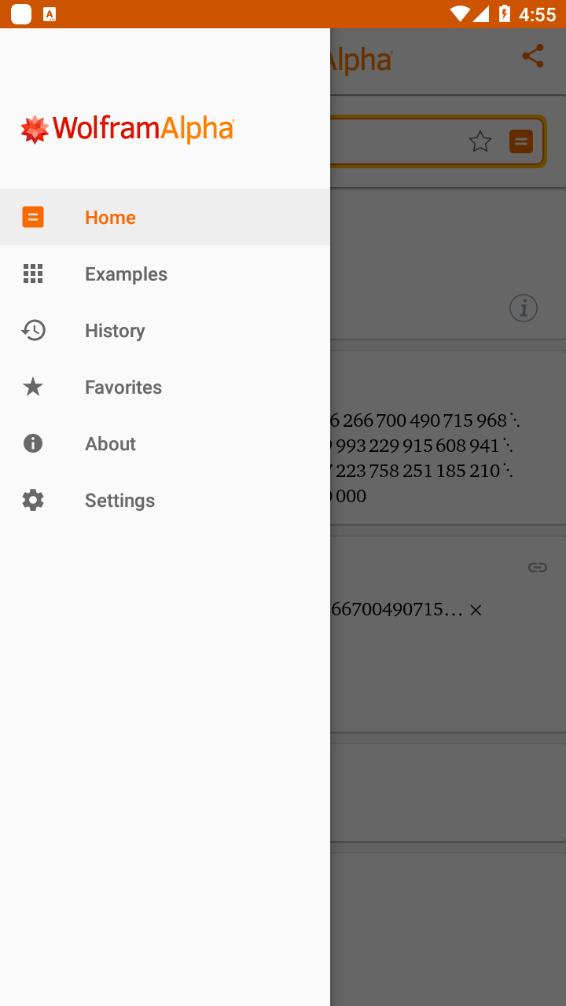 Wolfram Alpha 安卓版截图