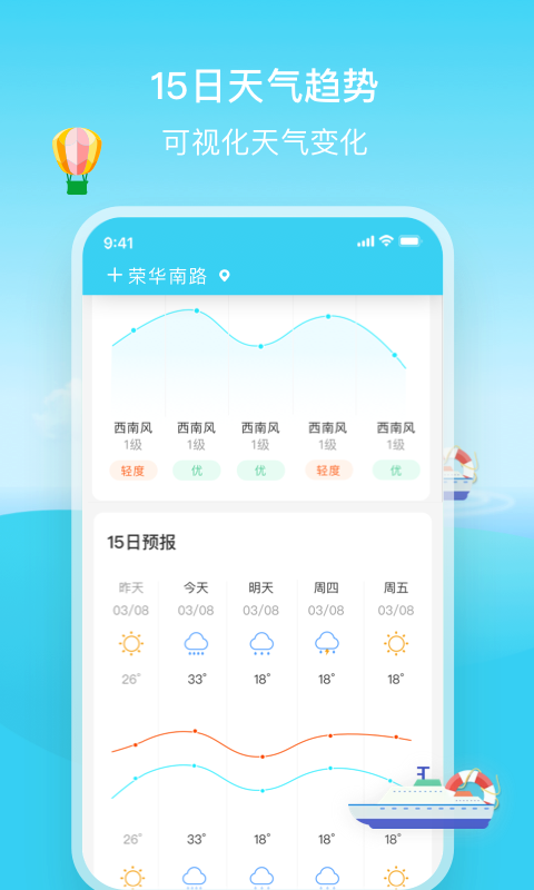 明日天气截图