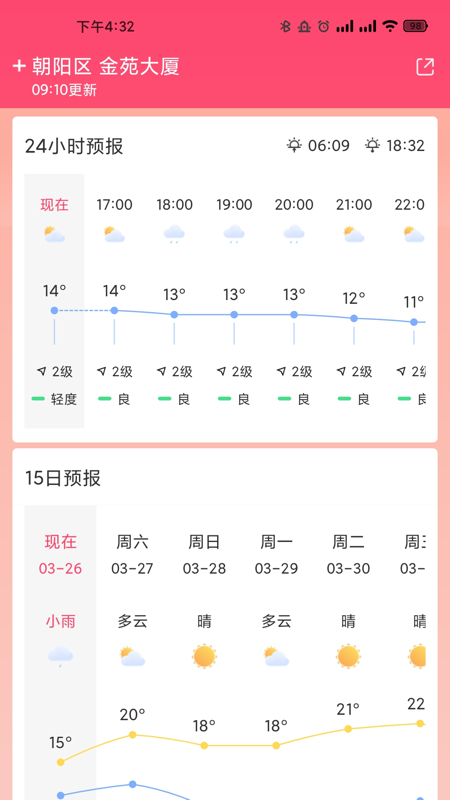 开心天气截图