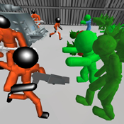 火柴人逃脱僵尸监狱Stickman Prison Battle Simulator