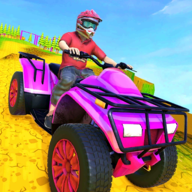 四轮拖拉机赛车Dirt Track Quad Bike Racing