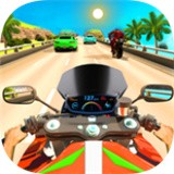 公路交通摩托车赛Highway Traffic Bike Race