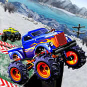 雪地奔驰卡车Monster Truck Snow Stunt Racing