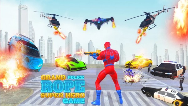 警察绳索英雄营救Police Rope Hero Rescue Game