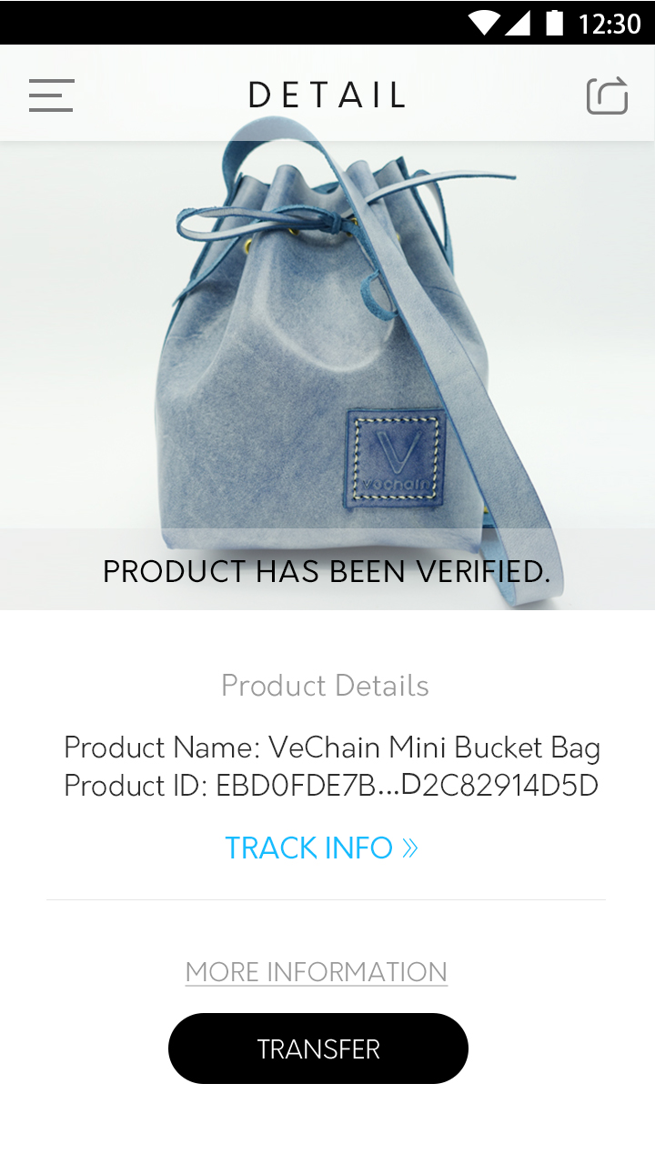 VeChain Pro(唯链区块链商品溯源平台)截图