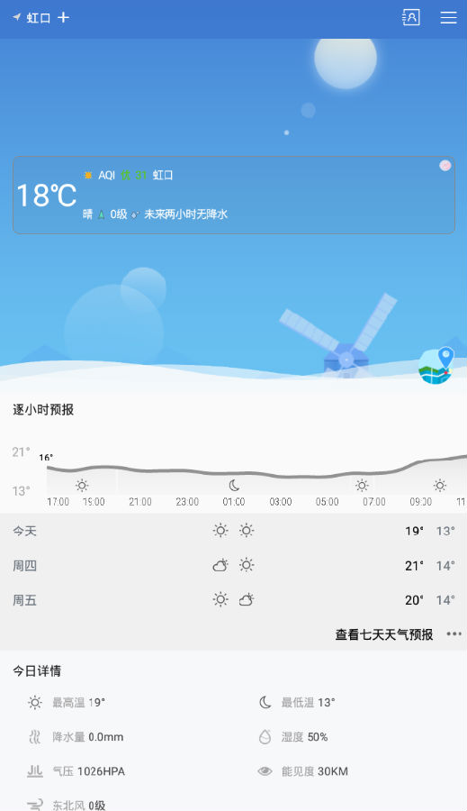 精准天气预报