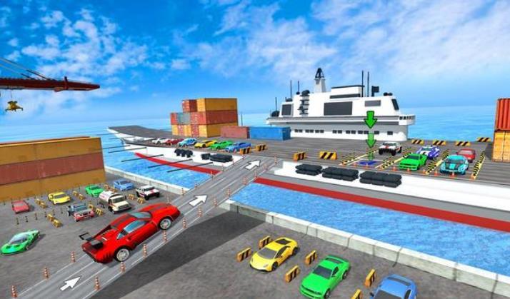 Car Transport Ship Simulator 3d(港口停车场)截图