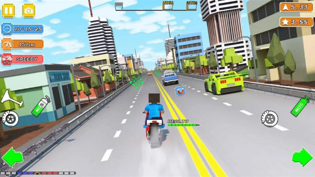 摩托积木驾驶(Blocky Bike Rider Moto Racing)