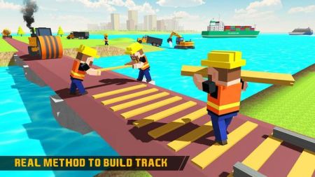 水路火车轨道建造者(River Road Train Track Builder)截图