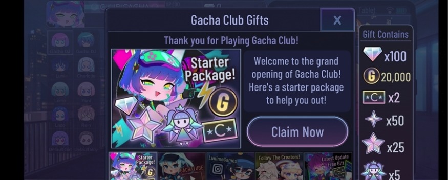 加查霓虹灯中文版(gacha new moon)截图