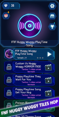 火球瓷砖跳(All FNF Huggy Wuggy Tiles Hop)