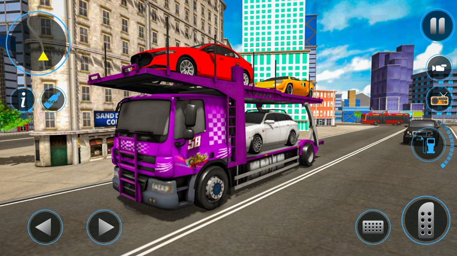 卡车运输驾驶模拟器Mega Transporter Truck Games截图