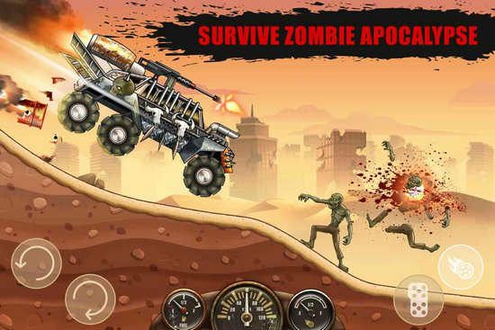 Hill Zombie Racing(僵尸山地赛车)截图