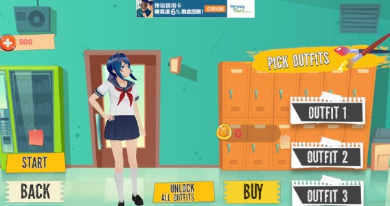 Anime Bad School Girl(坏女孩高中模拟器)截图