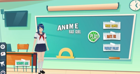 Anime Bad School Girl(坏女孩高中模拟器)截图