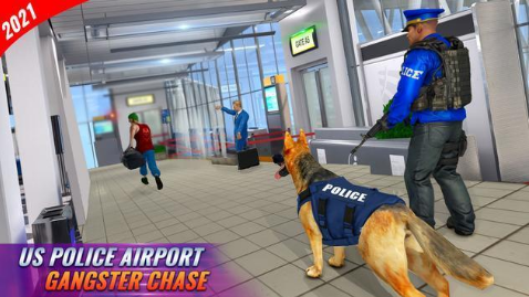 警犬机场追逐罪犯(Police Dog Airport Crime Chase)