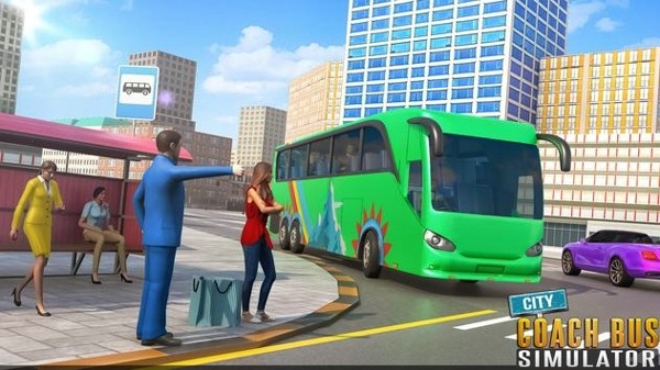 City Coach Bus Classic Passenger(城市客车模拟器3D)截图
