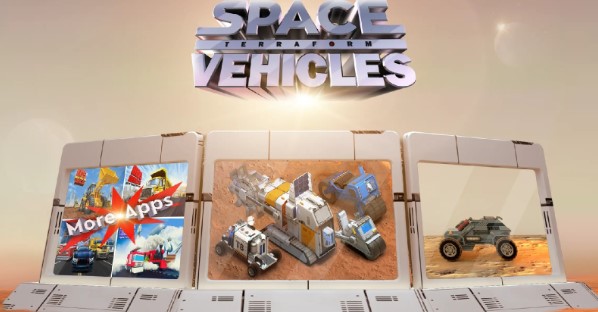 Kids Vehicles: Space Vehicles(太空车竞技)截图