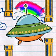 flappy ufo(纸上飞碟)