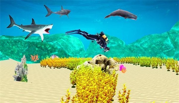 Mega Sharks 3d(巨型鲨鱼3D)截图