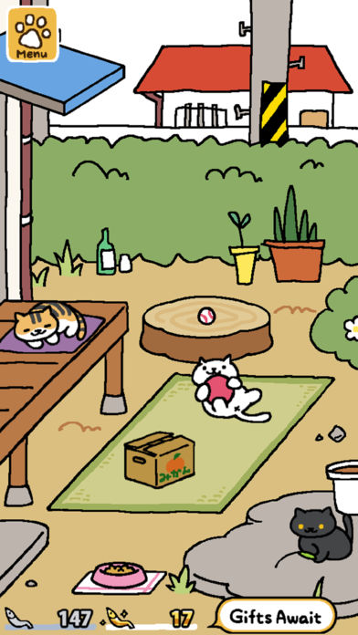 Neko Atsume(猫咪后院无限鱼干版)截图