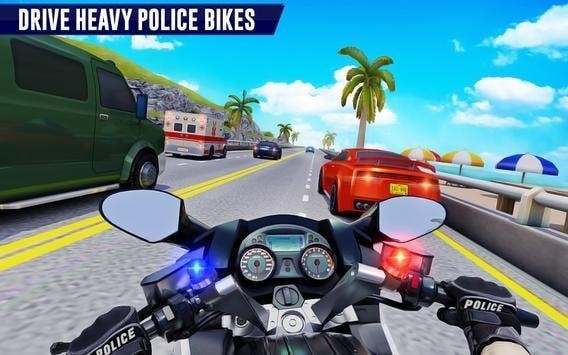 Police Bike Highway Rider(警察摩托公路赛车)截图