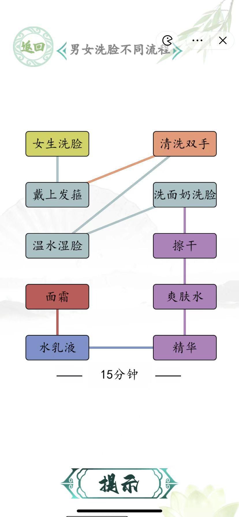 汉字找茬王男女洗脸攻略 男女洗脸不同流程怎么过？[多图]图片2