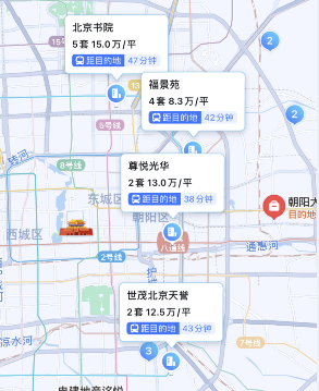 《百度地图》新房查找方法