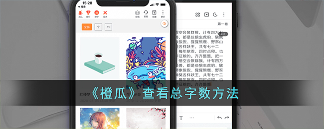 《橙瓜》查看总字数方法（橙瓜怎么看数据）