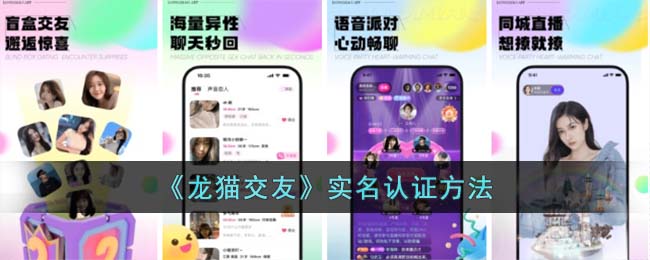 《龙猫交友》实名认证方法