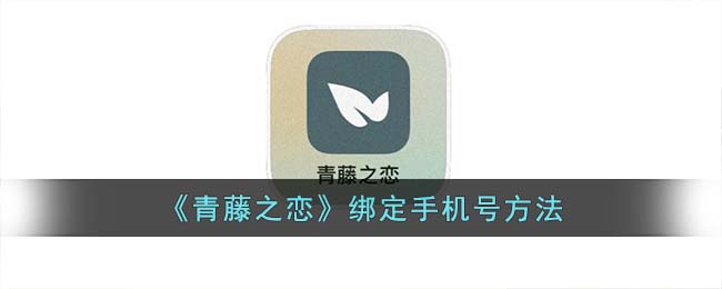 《青藤之恋》绑定手机号方法