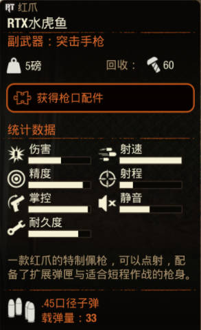 《腐烂国度2》武器 RTX水虎鱼怎么样