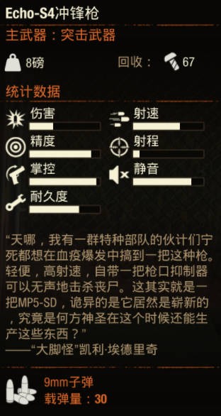 《腐烂国度2》武器 Echo S1-7怎么样