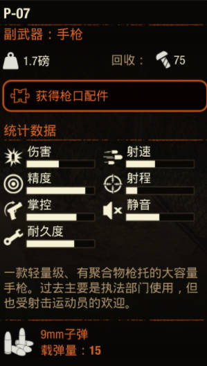 《腐烂国度2》武器 P-07怎么样